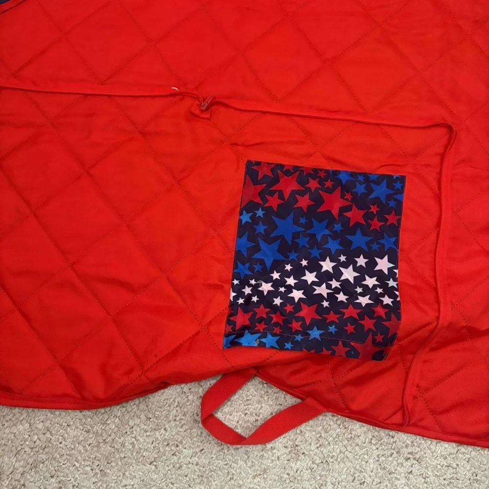 Red White Blue USA July 4th Beach Picnic Utility Blanket 5’ X 6’ outdoor cabin
